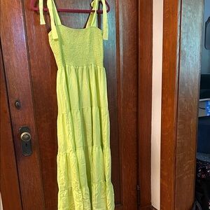 Lime lemon Maxi Dress